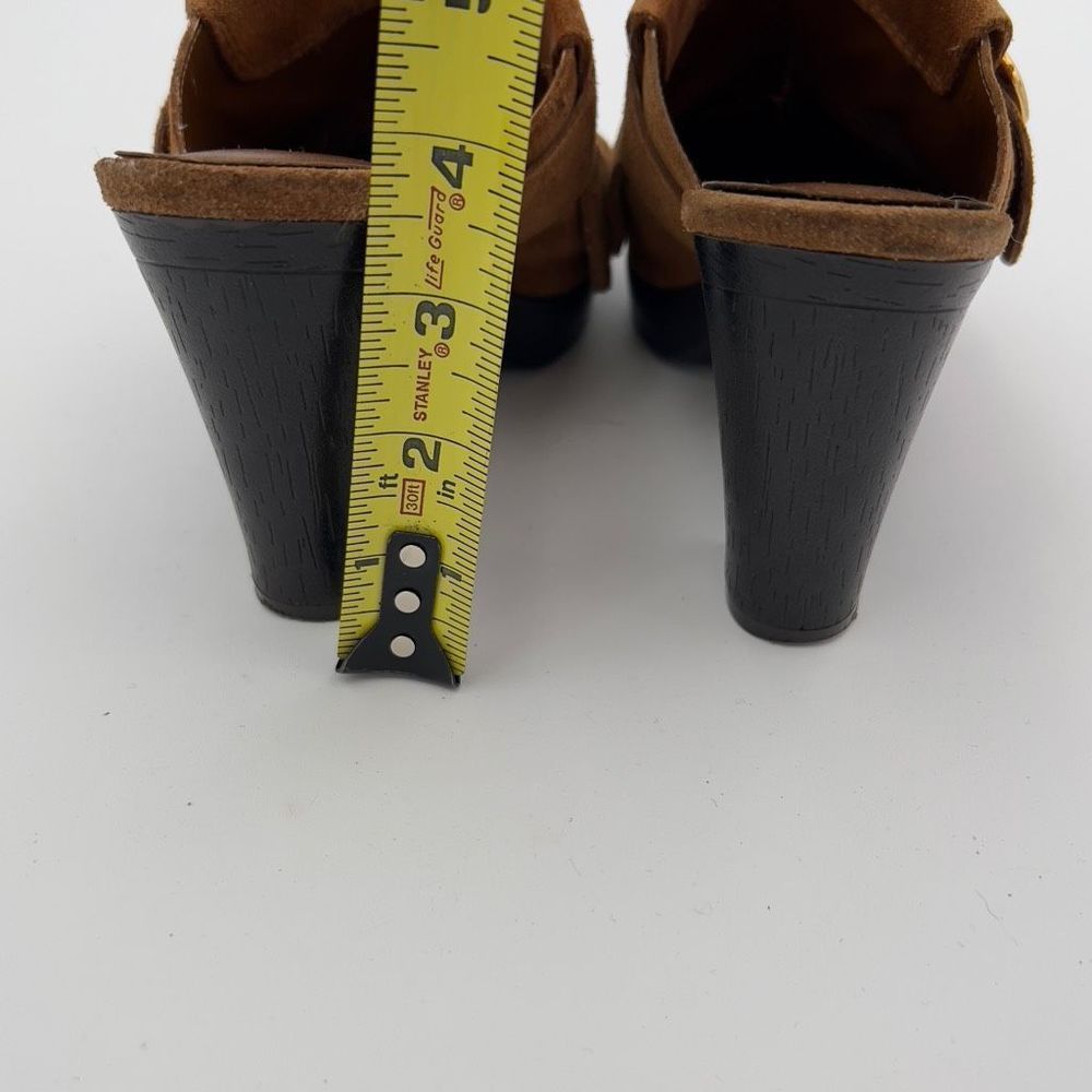 UNISA CLOG HEELS WOMEN’s 6.5 Camel Brown Western - Picture 5 of 8
